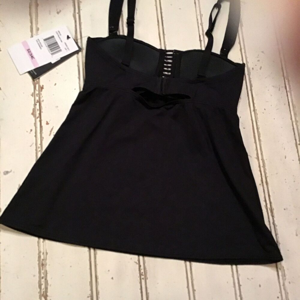 COCO REEF U80165 BLACK TANKINI 32/34C Size 8 - Picture 6 of 7